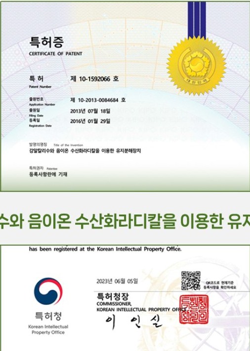 특허증 제10-1592066호